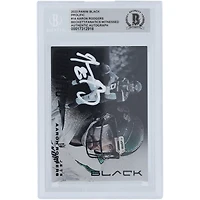 Aaron Rodgers New York Jets Autographed 2023 Panini Black Prolific White Ink #PC-14 Beckett Fanatics Witnessed Authenticated Card