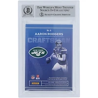 Aaron Rodgers New York Jets Autographed 2023 Panini Donruss Elite Craftsman Jerseys Prime #6 #/99 Beckett Fanatics Witnessed Authenticated 10 Card