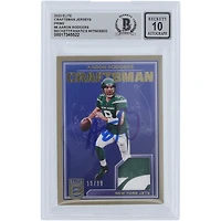 Aaron Rodgers New York Jets Autographed 2023 Panini Donruss Elite Craftsman Jerseys Prime #6 #/99 Beckett Fanatics Witnessed Authenticated 10 Card