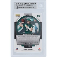 Aaron Rodgers New York Jets Autographed 2023 Panini Mosaic Men of Mastery Blue Mosaic #MM-4 #/99 Beckett Fanatics Witnessed Authenticated Card