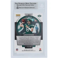 Aaron Rodgers New York Jets Autographed 2023 Panini Mosaic Men of Mastery Mosaic #MM-4 #/ Beckett Fanatics Witnessed Authenticated Card