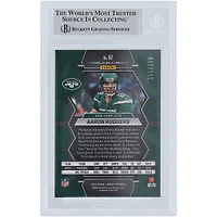 Aaron Rodgers New York Jets Autographed 2023 Panini Mosaic Orange Mosaic #82 #/199 Beckett Fanatics Witnessed Authenticated Card