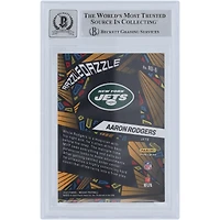 Aaron Rodgers New York Jets Autographed 2023 Panini Mosaic Razzle Dazzle #RD-6 Beckett Fanatics Witnessed Authenticated Card