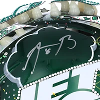 Casque Riddell Speed ​​authentique autographié par Aaron Rodgers des New York Jets - Illustration de Charles Fazzino - XP14012989