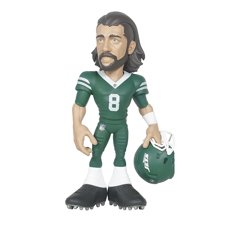 Figurine en vinyle GameChanger de 6 pouces de la série 5 des New York Jets d'Aaron Rodgers - Recherchez des variantes de couleurs unies rares