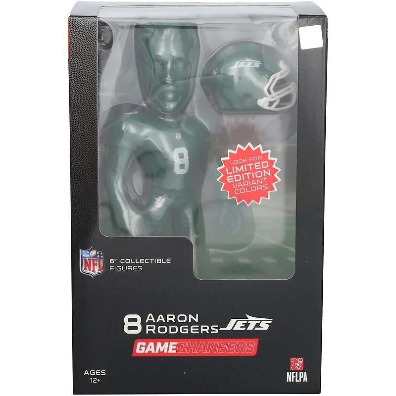 Figurine en vinyle de 15 cm, couleur unie, rare, Aaron Rodgers, New York Jets, smALL-STARS, série 5, GameChangers