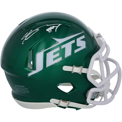 Casque mini Speed ​​Tribute Alternate 2023 autographié par Ahmad Sauce Gardner des New York Jets