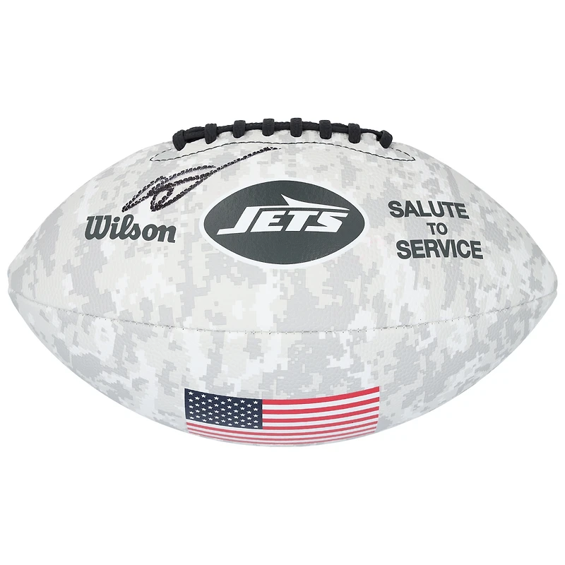 Ahmad Sauce Gardner New York Jets autographié 2024 Salute To Service Wilson Football