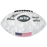 Ahmad Sauce Gardner New York Jets autographié 2024 Salute To Service Wilson Football