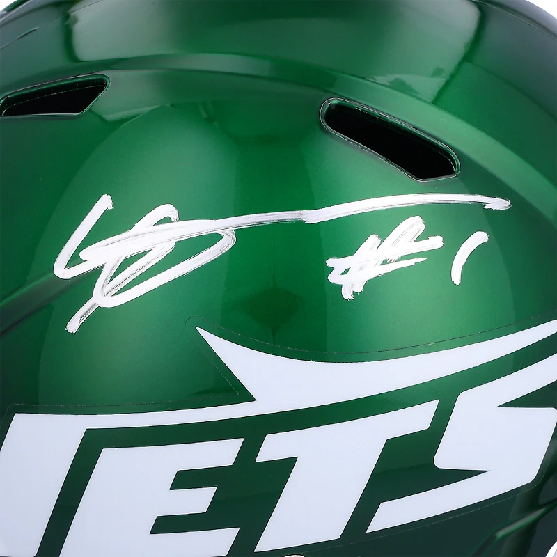 Réplique du casque Speed ​​2024 autographié par Ahmad Sauce Gardner des New York Jets