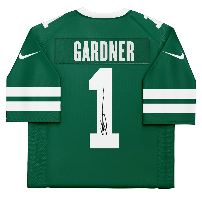 Ahmad Sauce Gardner New York Jets Autographed Green Limited Jersey