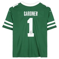 Maillot Nike Vapor F.U.S.E. vert dédicacé par Ahmad Sauce Gardner des New York Jets
