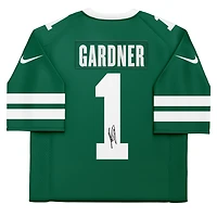 Maillot Nike Vapor F.U.S.E. vert dédicacé par Ahmad Sauce Gardner des New York Jets