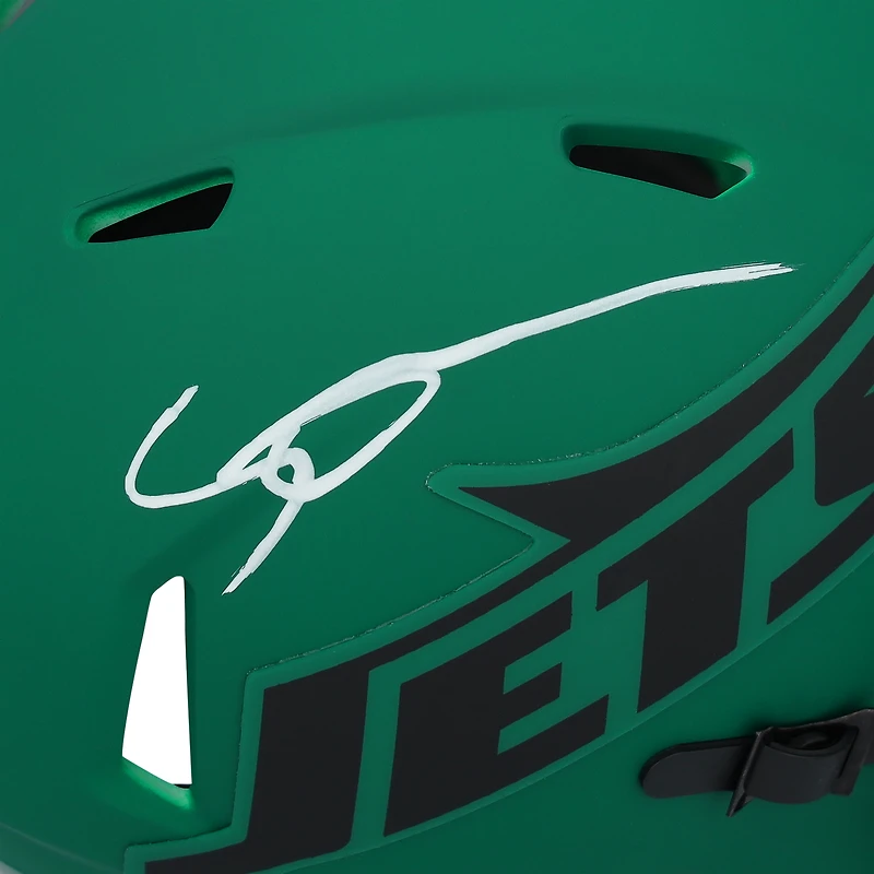 Casque Riddell Rave Speed Mini autographié par Ahmad Sauce Gardner des New York Jets