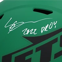 Réplique du casque Riddell Rave Speed autographié par Ahmad Sauce Gardner des New York Jets avec l'inscription « 2022 DROY »