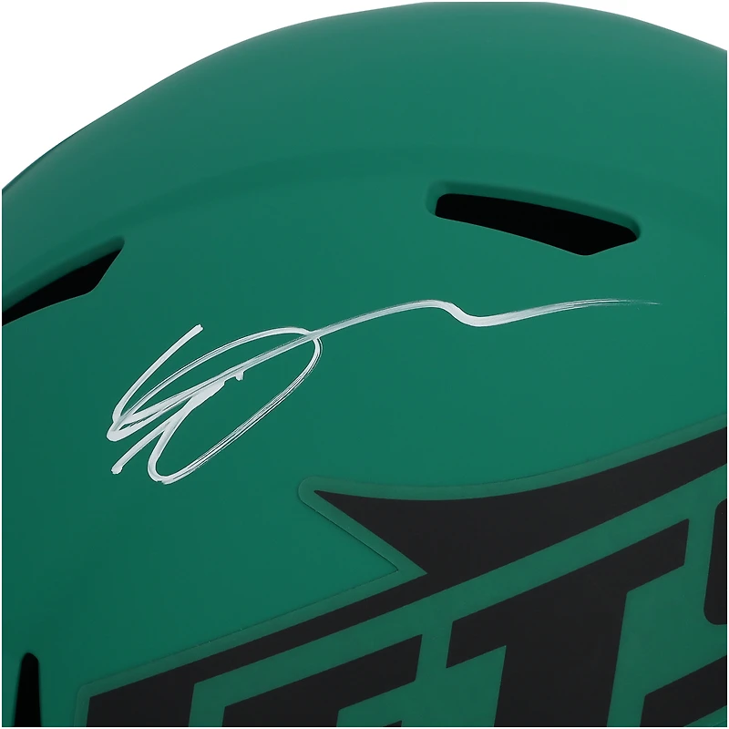 Réplique du casque Riddell Rave Speed autographié par Ahmad Sauce Gardner des New York Jets
