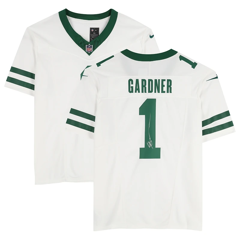 Maillot blanc dédicacé par Ahmad Sauce Gardner des New York Jets