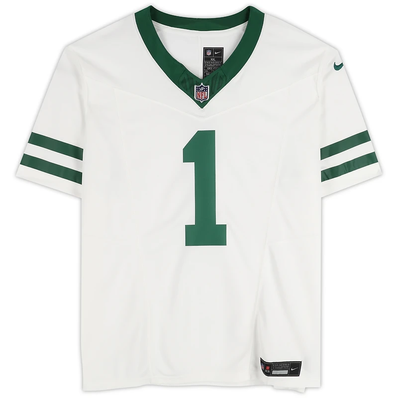Maillot blanc dédicacé par Ahmad Sauce Gardner des New York Jets