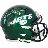 Casque Riddell Speed ​​Mini autographié par Boomer Esiason des New York Jets
