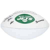 Braelon Allen New York Jets Autographed Franklin White Panel Football with "Bulldozer" Inscription 