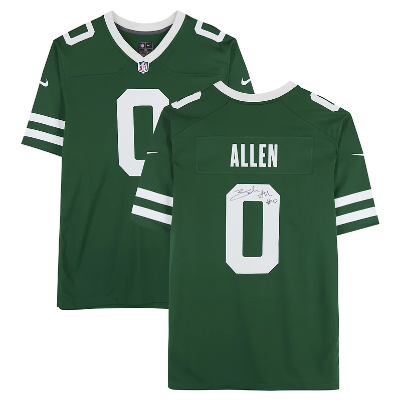 Braelon Allen New York Jets Autographed Green Nike Vapor F.U.S.E. Limited Jersey