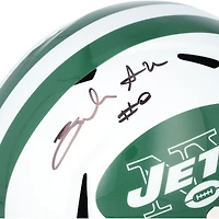 Braelon Allen New York Jets Autographed Riddell White Alternate Speed Replica Helmet 
