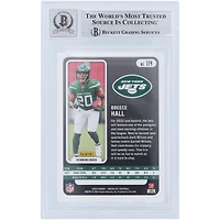 Carte de recrue 9/10 authentifiée 2022 Panini Absolute #114 signée Breece Hall New York Jets par les fanatiques de Beckett