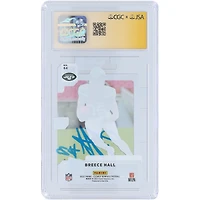 Breece Hall New York Jets Autographed 2022 Panini Clearly Donruss #64 CGC Fanatics Witnessed Authenticated / Rookie Card