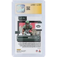 Breece Hall New York Jets Autographié 2022 Panini Donruss Rouge & Vert Optic Preview #P-314 CGC Fanatics Witnessed Authenticated 9/10 Rookie Card