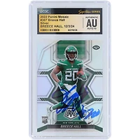 Carte de recrue autographiée Panini Mosaic Silver #307 2022 des New York Jets de Breece Hall, carte de recrue Auto 10 authentifiée par les fanatiques de CGC