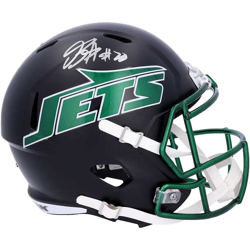 Breece Hall New York Jets Autographed 2024 Alternate Riddell Speed Replica Helmet