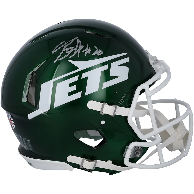 Breece Hall New York Jets Autographed 2024 Riddell Speed Authentic Helmet