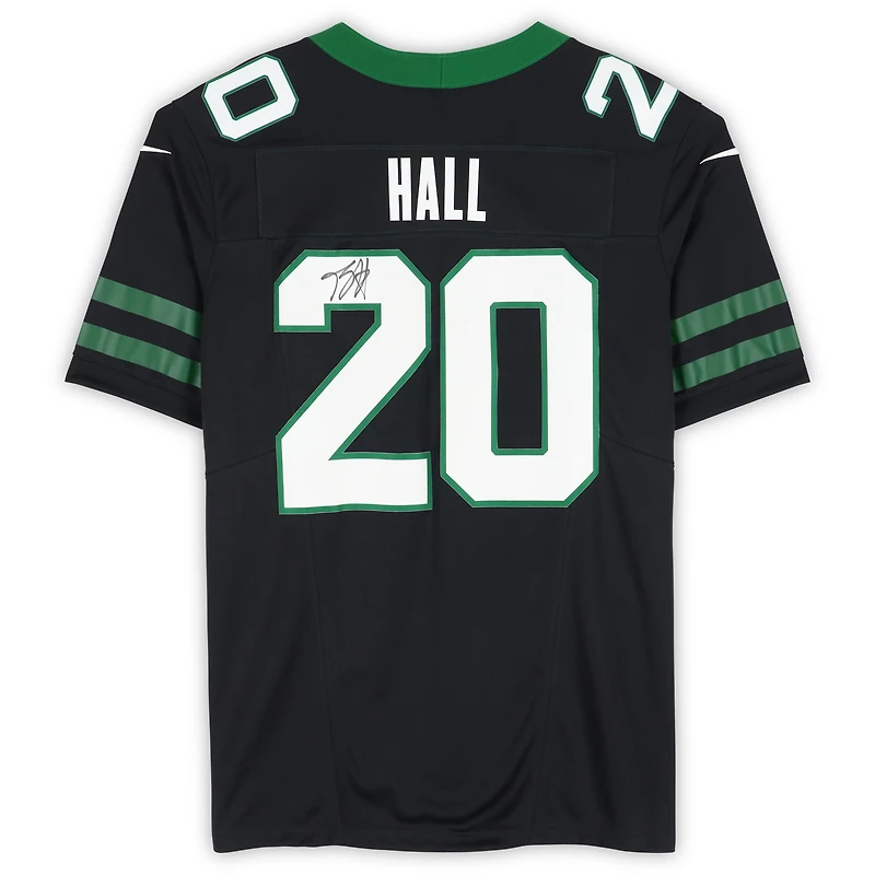 Breece Hall New York Jets Autographed Black Nike Vapor F.U.S.E. Limited Jersey 
