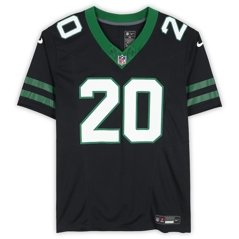 Breece Hall New York Jets Autographed Black Nike Vapor F.U.S.E. Limited Jersey 