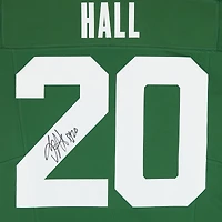 Maillot Nike 2024 vert dédicacé par Breece Hall des New York Jets