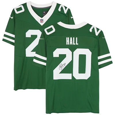 Breece Hall New York Jets Autographed Nike 2024 Green Limited Jersey