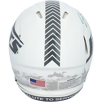 Breece Hall New York Jets Autographed Riddell 2024 Salute To Service Speed Authentic Helmet 