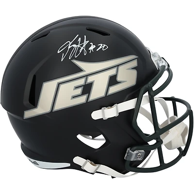 Casque réplique Riddell Rivalry Speed autographié par Breece Hall des Jets de New York