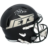 Casque réplique Riddell Rivalry Speed ​​autographié par Breece Hall des Jets de New York