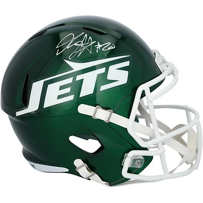 Breece Hall New York Jets Autographed Riddell Tribute Speed Replica Helmet - Signed in White Ink 
