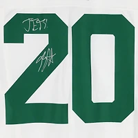Breece Hall New York Jets Autographed White Nike Vapor F.U.S.E. Limited Jersey with "JETS!" Inscription