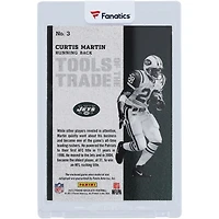 Curtis Martin New York Jets Autographed 2013 Panini Absolute Cleat Relic Black Box #3 #1/1 Card