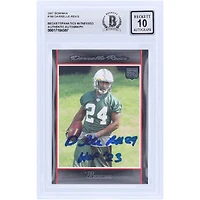 Darrelle Revis New York Jets Autographed 2007 Bowman #199 Beckett Fanatics Witnessed Authenticated 10 Rookie Card with "HOF '23" Inscription