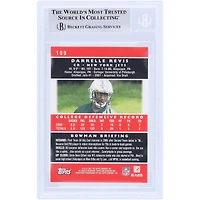 Darrelle Revis New York Jets Autographed 2007 Bowman #199 Beckett Fanatics Witnessed Authenticated Rookie Card