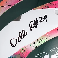 Darrelle Revis New York Jets Autographed Riddell 1998-2018 Throwback Speed Authentic Helmet - Art by Shawn Voelker - NF70444441