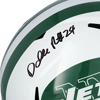 Casque Riddell blanc Alternate Speed autographié par Darrelle Revis des New York Jets
