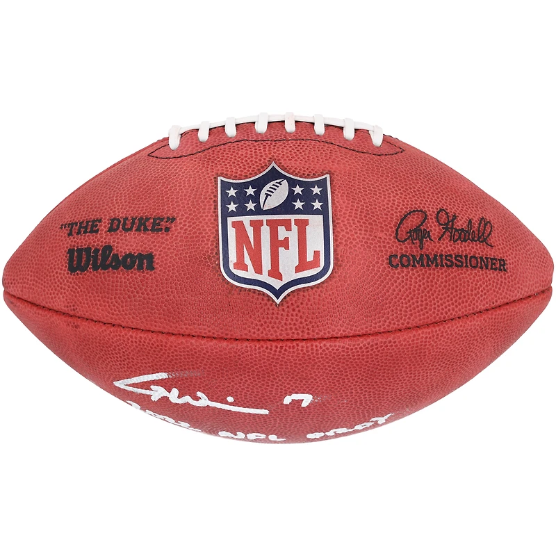 Garrett Wilson New York Jets 2022 NFL Offensive Rookie of the Year Autographed Duke Pro Football with ''2022 NFL OROY'' Inscription