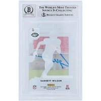 Carte de recrue 9/10 authentifiée Beckett Fanatics Witnessed 2022 Panini Clearly Donruss Rated Rookie #56 signée Garrett Wilson New York Jets
