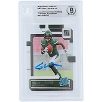 Garrett Wilson New York Jets Autographed 2022 Panini Clearly Donruss Rated Rookie #56 Beckett Fanatics Witnessed Authenticated / Rookie Card