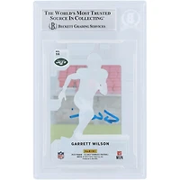 Garrett Wilson New York Jets Autographed 2022 Panini Clearly Donruss Rated Rookie #56 Beckett Fanatics Witnessed Authenticated / Rookie Card